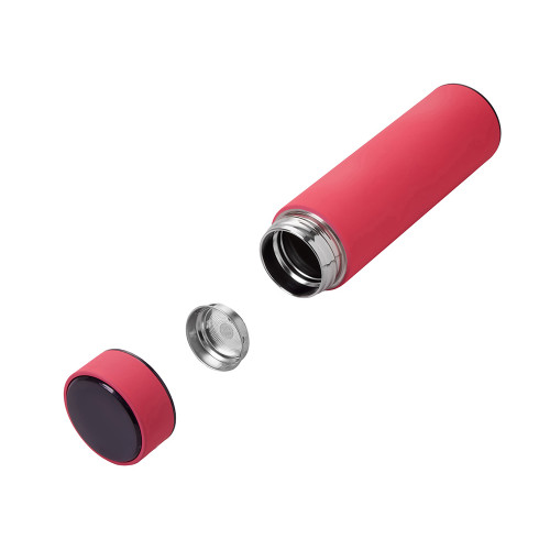 Термос FAMILY MARK LED, soft touch (Фуксия) Термос FAMILY MARK LED, soft touch (Фуксия)