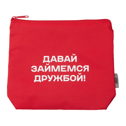 Косметичка из полиэстера 300D с подкладкой Amalia, красный с термотрансфером Косметичка из полиэстера 300D с подкладкой Amalia, красный с термотрансфером