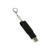 USB-флешка на 64 Гб 2 в 1 поворотный механизм, c дополнительным разъемом Type-C с одноцветным металлическим клипом, черный