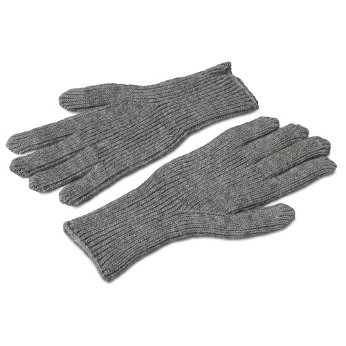 Подарочный набор с перчатками, термосом и чаем, серый