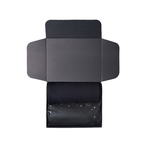 Подарочный набор с пледом, свечой и диффузором, черный