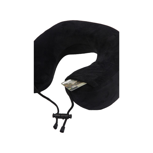 Подушка для путешествий с эффектом памяти Мемо Bluewinder Black