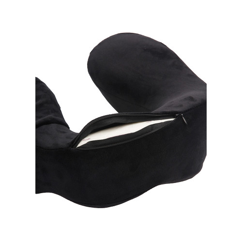 Подушка для путешествий с эффектом памяти Мемо Bluewinder Black