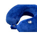 Подушка для путешествий с эффектом памяти Мемо Drowsy Royal Blue