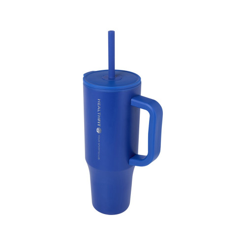 Brady термостакан с силиконовой трубочкой, объемом 900 мл, сертифицированный согласно RCS - Ярко-синий Brady термостакан с силиконовой трубочкой, объемом 900 мл, сертифицированный согласно RCS - Ярко-синий