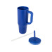 Brady термостакан с силиконовой трубочкой, объемом 900 мл, сертифицированный согласно RCS - Ярко-синий Brady термостакан с силиконовой трубочкой, объемом 900 мл, сертифицированный согласно RCS - Ярко-синий