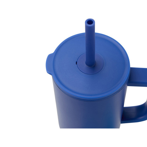 Brady термостакан с силиконовой трубочкой, объемом 900 мл, сертифицированный согласно RCS - Ярко-синий Brady термостакан с силиконовой трубочкой, объемом 900 мл, сертифицированный согласно RCS - Ярко-синий