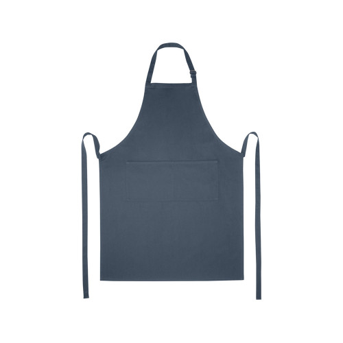 Фартук Andrea плотностью 240 г/м² с регулируемой завязкой на шее - Hale Blue