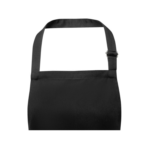 Фартук Andrea плотностью 240 г/м² с регулируемой завязкой на шее - сплошной черный