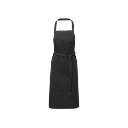 Фартук Andrea плотностью 240 г/м² с регулируемой завязкой на шее - сплошной черный