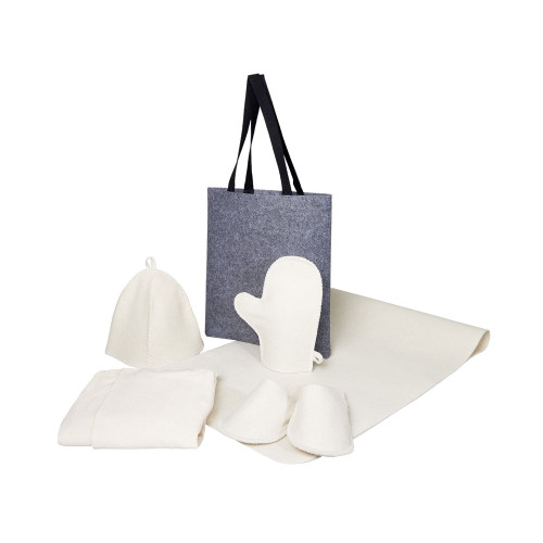 Банный набор с парео Healing, женский, белый Банный набор с парео Healing, женский, белый