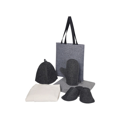 Банный набор с парео Healing, женский, серый Банный набор с парео Healing, женский, серый