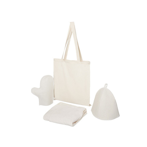 Банный набор с парео Healing Light, женский, белый Банный набор с парео Healing Light, женский, белый