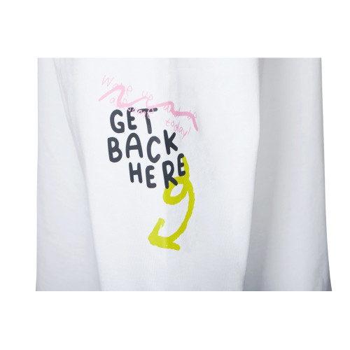 Свитшот оверсайз с рукавом реглан Belgrade, унисекс, белый, ДТФ текстиль