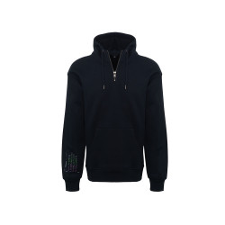 Худи Hamburg, унисекс, черный, ДТФ текстиль