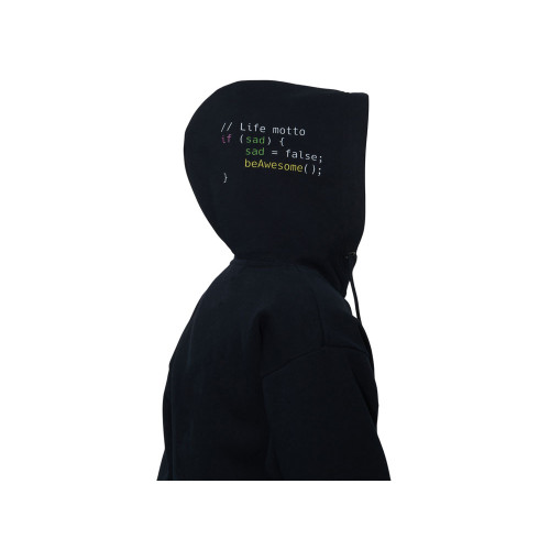 Худи Hamburg, унисекс, черный, ДТФ текстиль