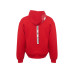 Толстовка оверсайз с капюшоном на молнии Monaco, красный, лейбл, бренд тайп и термотрансфер