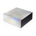 Подарочная коробка с голографическим шубером без печати Aurora, L, 260х260х100 мм. Подарочная коробка с голографическим шубером без печати Aurora, L, 260х260х100 мм.