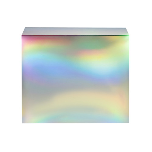 Подарочная коробка с голографическим шубером без печати Aurora, L, 260х260х100 мм. Подарочная коробка с голографическим шубером без печати Aurora, L, 260х260х100 мм.