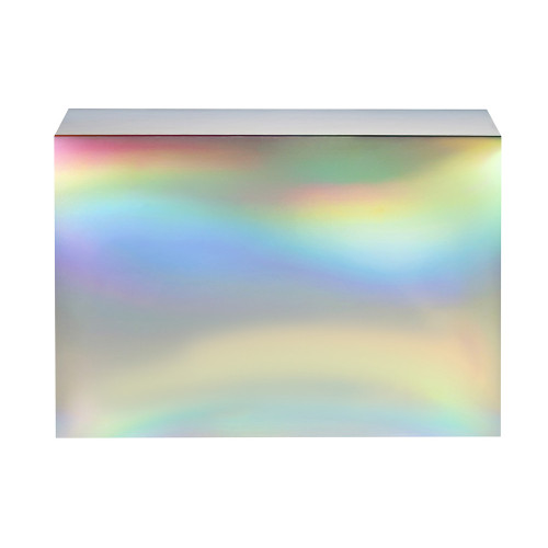 Подарочная коробка с голографическим шубером без печати Aurora, XL, 300х235х105 мм. Подарочная коробка с голографическим шубером без печати Aurora, XL, 300х235х105 мм.