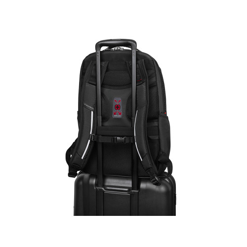 Рюкзак WENGER Cosmic 17, чёрный, переработанный ПЭТ/ПВХ/полиэстер, 34 x 23 x 49 см, 30 л