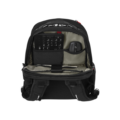 Рюкзак WENGER Cosmic 17, чёрный, переработанный ПЭТ/ПВХ/полиэстер, 34 x 23 x 49 см, 30 л