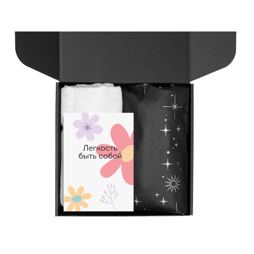 Подарочный набор Re:f. Walk с палантином, шоппером и термосом, белый