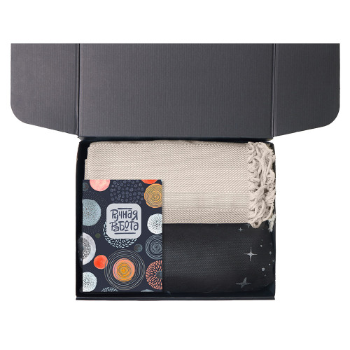 Подарочный набор Re:y. Haven  с пледом, кружкой и чаем