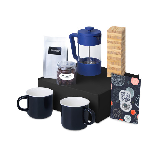 Подарочный набор Re:y. Together  с френчпрессом, кружками и дженгой
