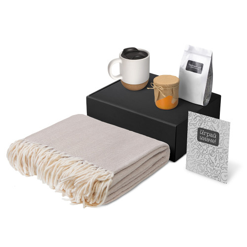 Подарочный набор Re:y. Nest с пледом, кружкой и вареньем Подарочный набор Re:y. Nest с пледом, кружкой и вареньем