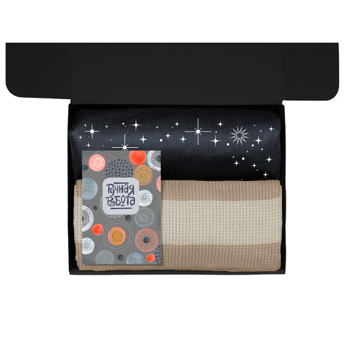 Подарочный набор Re:y. Warm с пледом, термосом и чаем Подарочный набор Re:y. Warm с пледом, термосом и чаем