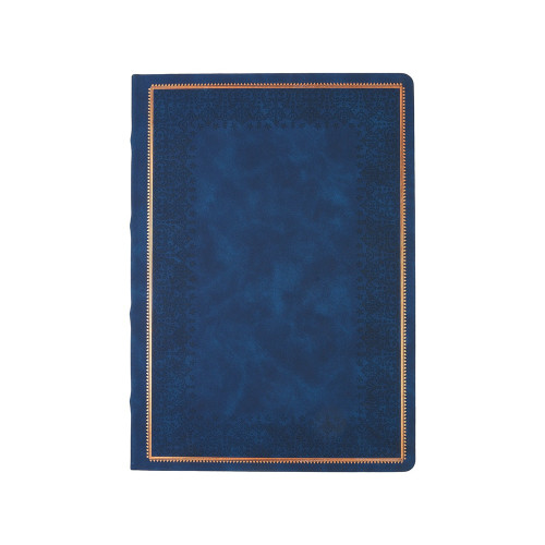 Ежедневник недатированный А4 Royal, синий с бронзовым срезом