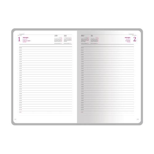 Ежедневник А5 датированный Sidney Nebraska 2026, синий (золотой обрез, золотые уголки)