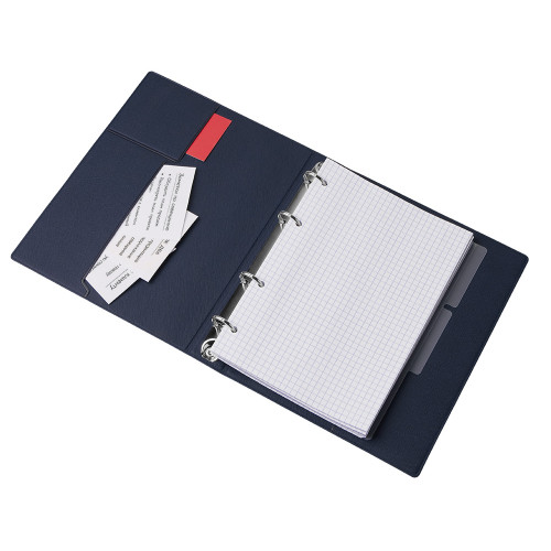 Блокнот на кольцах Favor, темно-синий