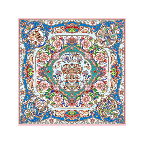 Платок Шедевры русских эмальеров