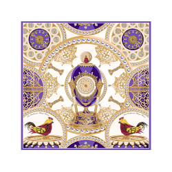 Платок Пасхальное яйцо-часы Петушок