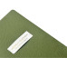 Еженедельник недатированный А6 Verde с нашивкой, зеленый