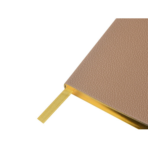 Еженедельник недатированный А6 Total beige с нашивкой, бежевый