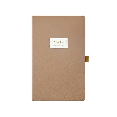 Ежедневник недатированный А5 Total beige с нашивкой, бежевый