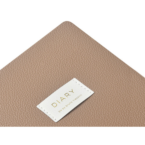 Ежедневник недатированный А5 Total beige с нашивкой, бежевый