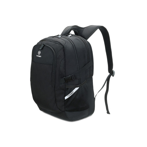 Рюкзак TORBER МЕГАПОЛИС с отделением для ноутбука 16, чёрный, полиэстер, 47 х 34 x 28 см