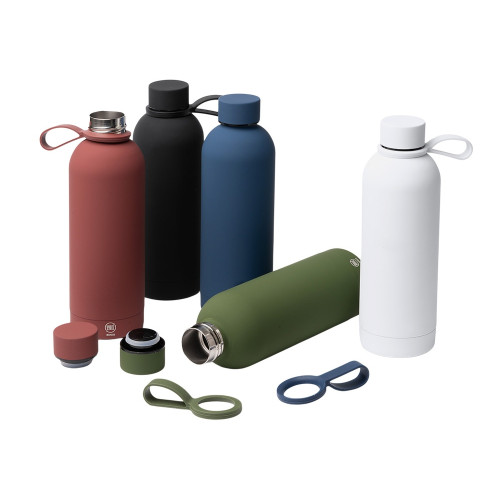 Термобутылка из переработанной нержавеющей стали 500 мл Сивас (SIVAS), синий нейви