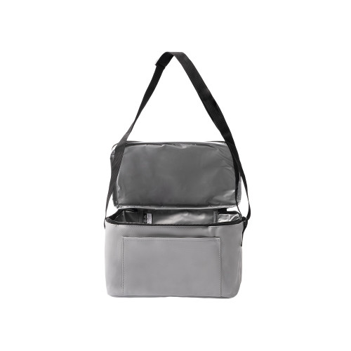 Сумка-холодильник из искусственной кожи с регулируемыми ручками Дэнвер (DENVER), серый