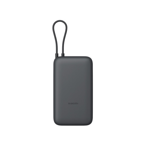 Внешний аккумулятор с встроенным кабелем Xiaomi Power Bank 20000mAh (Integrated Cable) GL Dark Gray Внешний аккумулятор с встроенным кабелем Xiaomi Power Bank 20000mAh (Integrated Cable) GL Dark Gray