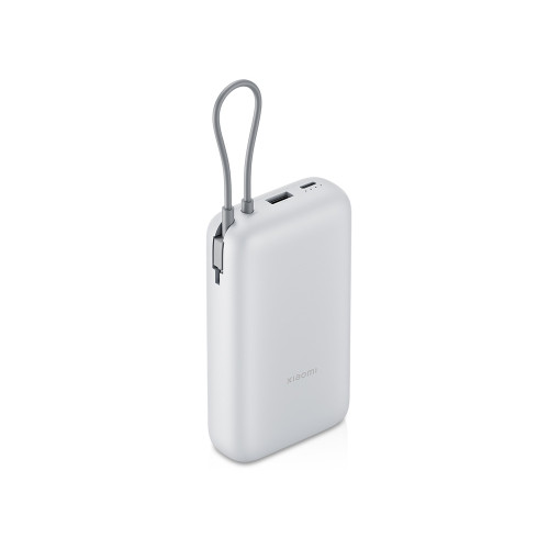 Внешний аккумулятор с встроенным кабелем Xiaomi Power Bank 20000mAh (Integrated Cable) GL Light Gray Внешний аккумулятор с встроенным кабелем Xiaomi Power Bank 20000mAh (Integrated Cable) GL Light Gray