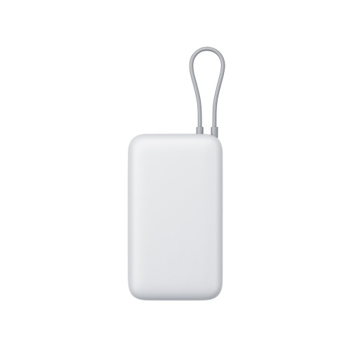 Внешний аккумулятор с встроенным кабелем Xiaomi Power Bank 20000mAh (Integrated Cable) GL Light Gray Внешний аккумулятор с встроенным кабелем Xiaomi Power Bank 20000mAh (Integrated Cable) GL Light Gray