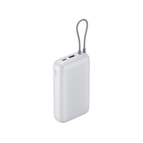 Внешний аккумулятор с встроенным кабелем Xiaomi Power Bank 20000mAh (Integrated Cable) GL Light Gray Внешний аккумулятор с встроенным кабелем Xiaomi Power Bank 20000mAh (Integrated Cable) GL Light Gray