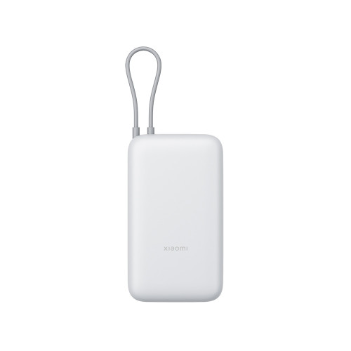 Внешний аккумулятор с встроенным кабелем Xiaomi Power Bank 20000mAh (Integrated Cable) GL Light Gray Внешний аккумулятор с встроенным кабелем Xiaomi Power Bank 20000mAh (Integrated Cable) GL Light Gray