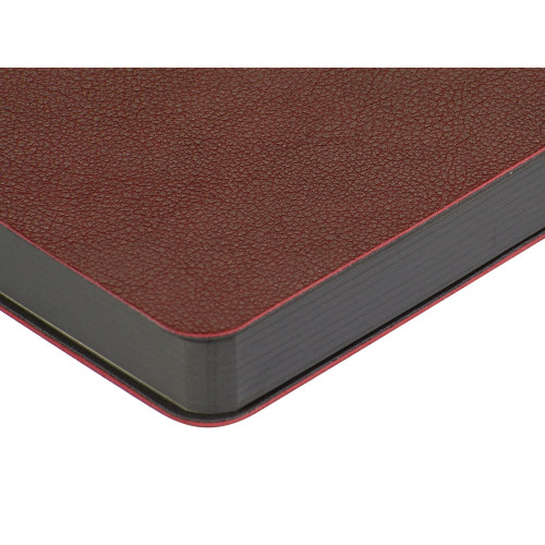 Ежедневник А5 датированный Boston 2026, бордовый с серым обрезом Ежедневник А5 датированный Boston 2026, бордовый с серым обрезом