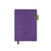 Ежедневник А5 датированный Boston 2026, фиолетовый с салатовым обрезом